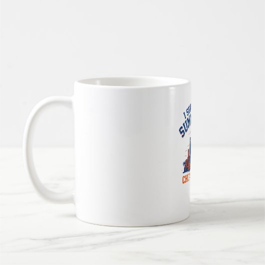 Ich überlebte die Sommerhitze Chicago Illinois Kaffeetasse (Links)