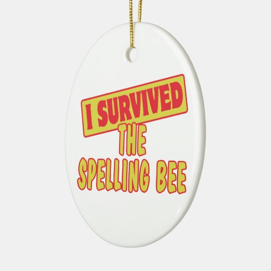 ICH ÜBERLEBTE DIE SPELLENBIE KERAMIKORNAMENT (Links)