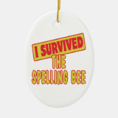 ICH ÜBERLEBTE DIE SPELLENBIE KERAMIKORNAMENT (Vorne)