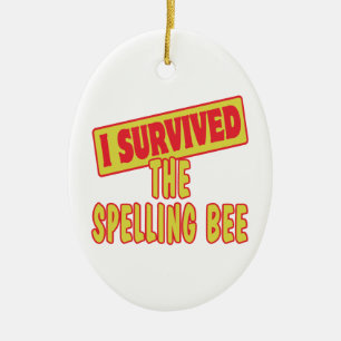 ICH ÜBERLEBTE DIE SPELLENBIE KERAMIKORNAMENT