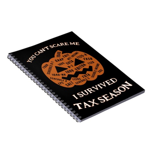 Ich überlebte die Steuersaison Notizblock (Rechte Seite)