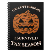 Ich überlebte die Steuersaison Notizblock (Vorderseite)