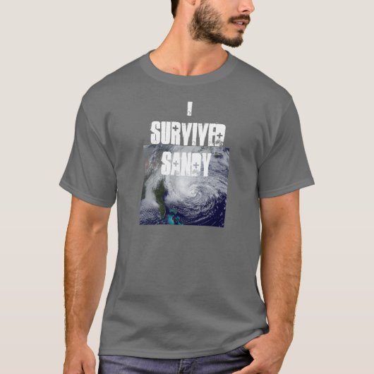 Ich überlebte die T Sandy-Männer T-Shirt (Vorderseite)