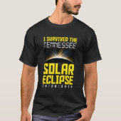 Ich überlebte die Tennessee Solar Eclipse 8. April T-Shirt (Vorderseite)
