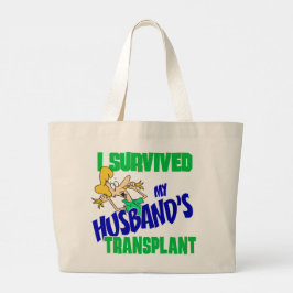 Ich überlebte die Transplantation meines Ehemanns Jumbo Stoffbeutel