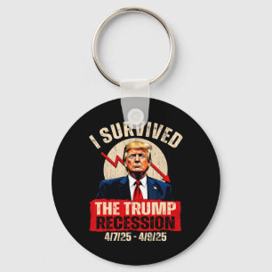 Ich überlebte die Trump-Rezession 4725 4925 Trump  Schlüsselanhänger