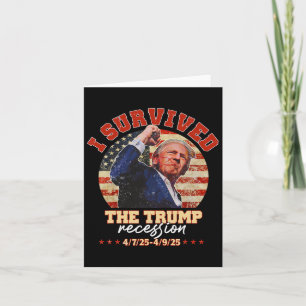 Ich überlebte die Trump-Rezession in Amerika Vinta Karte