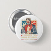 Ich überlebte die Trump-Rezession witziger Vintage Button (Vorne & Hinten)