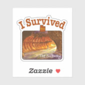 Ich überlebte die U-Bahn, Zion Aufkleber (Blatt)