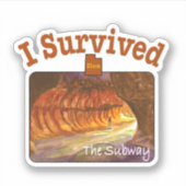 Ich überlebte die U-Bahn, Zion Aufkleber (Vorderseite)