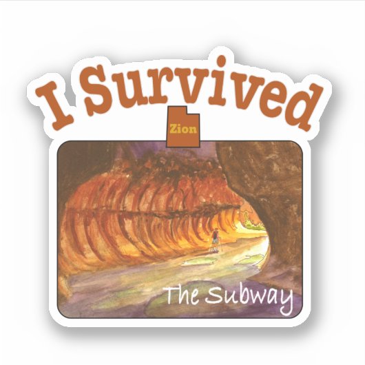 Ich überlebte die U-Bahn, Zion Aufkleber (Vorderseite)