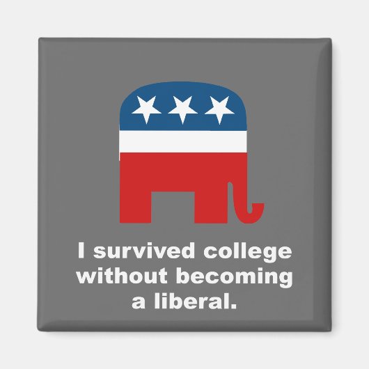 Ich überlebte die Uni, ohne ein Liberaler zu werde Magnet (Vorne)