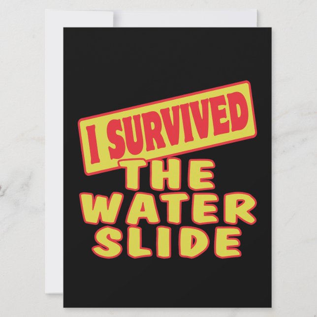 ICH ÜBERLEBTE DIE WASSERSELIDE (Vorderseite)