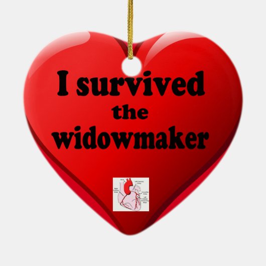 Ich überlebte die Widowmaker-Keramik Keramik Ornament (Hinten)