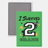 Ich überlebte die zweite Stufe Magnet (Vorderseite/Rückseite)