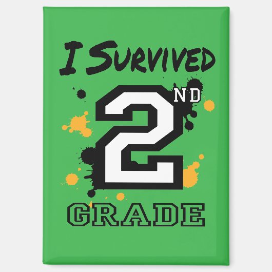 Ich überlebte die zweite Stufe Magnet (Vorderseite)