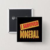 ICH ÜBERLEBTE DODGEBALL BUTTON (Vorne & Hinten)