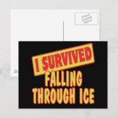 ICH ÜBERLEBTE DURCH EIS. POSTKARTE (Vorne/Hinten)