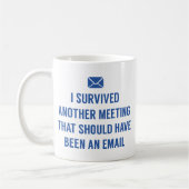 Ich überlebte ein anderes Meeting Kaffeetasse (Links)