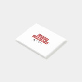 Ich überlebte ein anderes Meeting Post-it Klebezettel (angewinkelt)