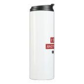 Ich überlebte ein anderes Meeting Thermosbecher (Nach links gedreht)