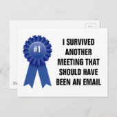 Ich überlebte ein anderes Treffen, das eigentlich  Postkarte (Vorne/Hinten)