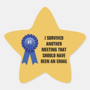 Ich überlebte ein anderes Treffen, das eigentlich  Stern-Aufkleber