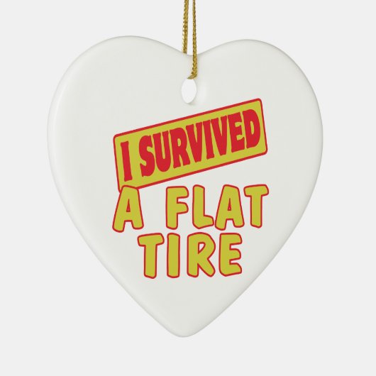 ICH ÜBERLEBTE EIN FLACHTIER KERAMIKORNAMENT (Rechts)