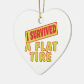 ICH ÜBERLEBTE EIN FLACHTIER KERAMIKORNAMENT (Links)