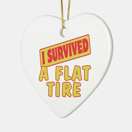 ICH ÜBERLEBTE EIN FLACHTIER KERAMIKORNAMENT (Links)