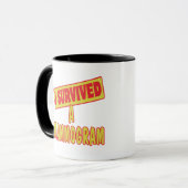 ICH ÜBERLEBTE EIN MAMMOGRAMM TASSE (Vorderseite Links)
