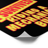 ICH ÜBERLEBTE EIN MECHANISCHES BULL POSTER (Ecke)