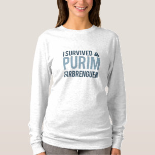 Ich überlebte ein purim farbrengen T-Shirt