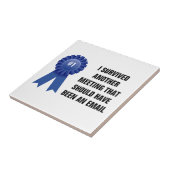 Ich überlebte eine andere Sitzung, die a gewesen Fliese (Seite)