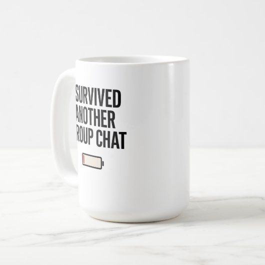 Ich überlebte eine andere Tasse für Chat (Vorderseite Links)