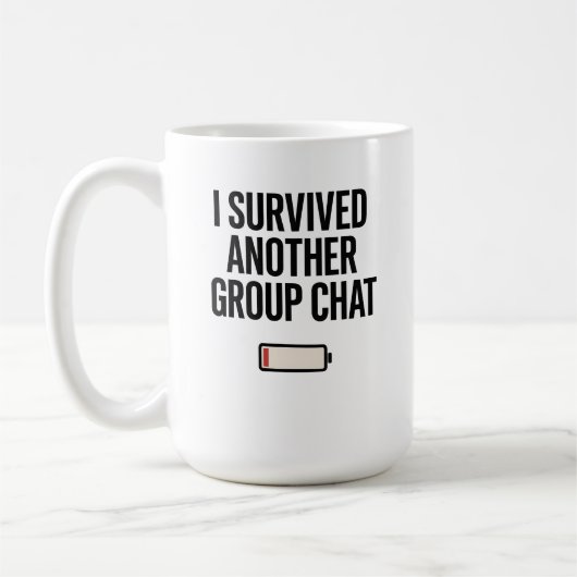 Ich überlebte eine andere Tasse für Chat (Links)