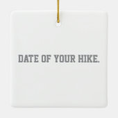 Ich überlebte eine halbe Kuppelwanderung Keramikornament (Rückseite)