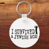 Ich überlebte eine jüdische Mutter - jüdischer Spa Schlüsselanhänger (Vorderseite)