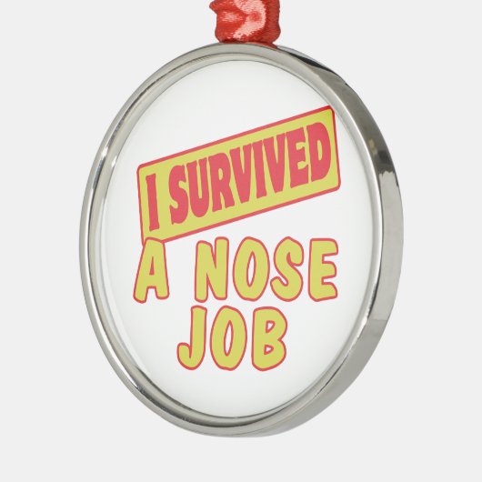 ICH ÜBERLEBTE EINE NOSE ARBEIT ORNAMENT AUS METALL (Links)