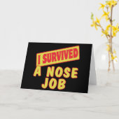 ICH ÜBERLEBTE EINE NOSE ARBEITSPLÄTZE KARTE (Gelbe Blume)