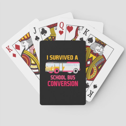 Ich überlebte eine Schulbusumstellung Spielkarten (Rückseite)