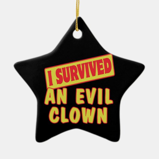 ICH ÜBERLEBTE EINEN BEWUSSTSEIN KERAMIKORNAMENT (Vorne)