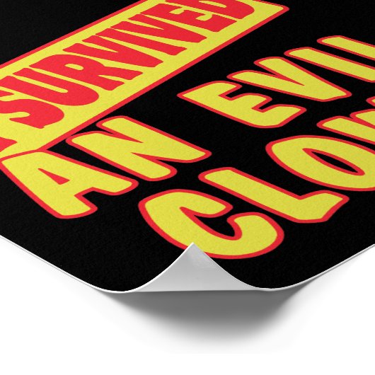 ICH ÜBERLEBTE EINEN BEWUSSTSEIN POSTER (Ecke)