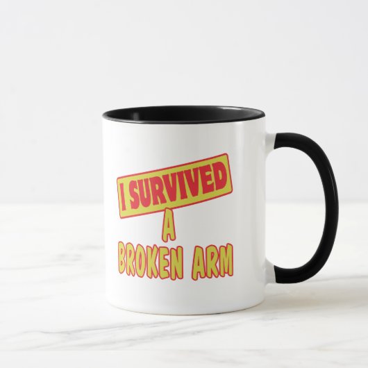 ICH ÜBERLEBTE EINEN BROKEN ARM TASSE (Rechts)