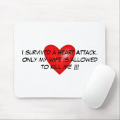 Ich überlebte einen Herzinfarkt Mousepad (Mit Mouse)