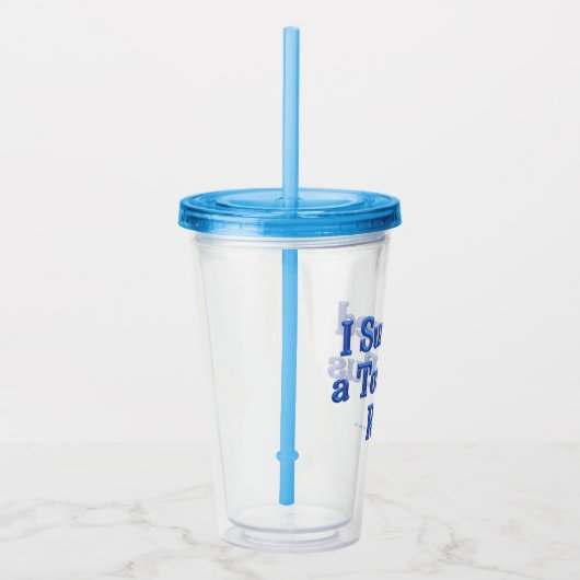 Ich überlebte einen Tour Bus Ride blauen Acryltumb Acryltrinkbecher (Rechts)