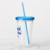 Ich überlebte einen Tour Bus Ride blauen Acryltumb Acryltrinkbecher (Links)