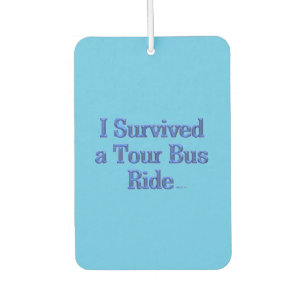 Ich überlebte einen Tour Bus Ride blauen Auto-Luft Autolufterfrischer