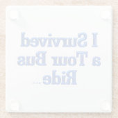 Ich überlebte einen Untersetzer mit dem Reisebus, (Rückseite)