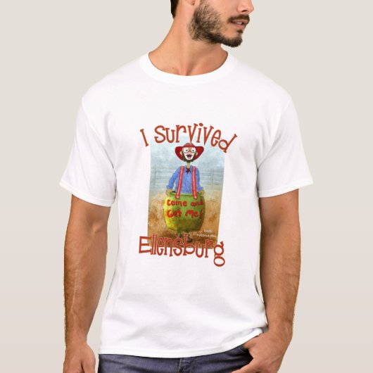 Ich überlebte Ellensburg Rodeo, Washington T-Shirt (Vorderseite)